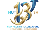 Logo HUT ke-13 SMAN 1 Tulungagung